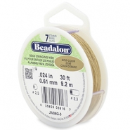 Hilo para enfilar Beadalon7 hilos 0.61mm Dorado