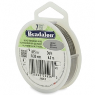 Hilo para enfilar Beadalon7 hilos 0.38mm Acero inox brillante