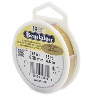 Hilo para enfilar Beadalon 19 hilos 0.38mm Dorado