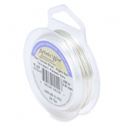 Alambre Artístico Calibre 24 Cubierta plateada resistente al deslustre