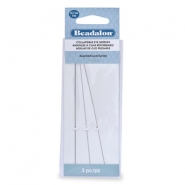 Aguja de ojo plegable Beadalon 12.7cm surtido Plateado