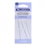 Aguja de ojo plegable Beadalon 6.4cm surtido Plateado