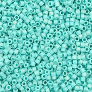 Abalorios Miyuki Delica's 11/0 Opaque matte AB turquoise green DB-878