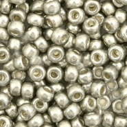 Miyuki Rocalla 6/0 Duracoat galvanized light pewter silver 6-4221