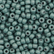 Miyuki Rocalla 8/0 Duracoat opaque eucalyptus green 8-4481
