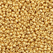 Miyuki Rocalla 11/0 Duracoat galvanized gold 11-4202