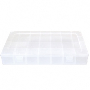 Expositor de joyer&iacute;a caja de almacenamiento 28 compartimentos transparente