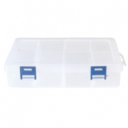 Expositor de joyer&iacute;a caja de almacenamiento 8 compartimentos transparente