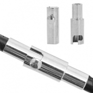 Fornituras Acero Inox cierre magn&eacute;tico &Oslash;2mm Plata vieja