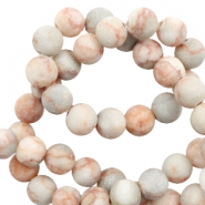 Piedras naturales Calcita y M&aacute;rmol 8mm mate Multicolor rosa-gris