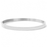 Pulseras Acero Inox Plateado
