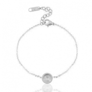 Pulseras Polaris acero para cabuchón 7mm / Swarovski Elements 2088-SS34 Plateado