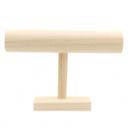 Expositor de joyería de madera para pulseras Naturel (color madera natural)