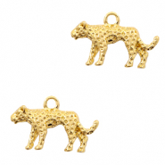 Colgantes metálicos Basic Quality leopardo Dorado (sin níquel)