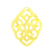 Colgantes de resina rombo barok Amarillo sunshine