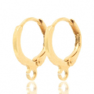 Cierre pendiente ballestilla con anilla 12mm Dorado