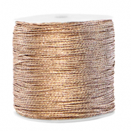 Hilo macramé metálico 0.5mm Crema marfil taupe
