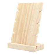 Expositor de joyería de madera para pulseras Natural (color madera natural)
