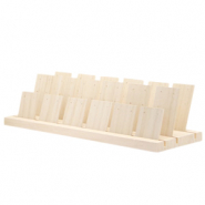 Expositor de joyería de madera para pendientes Natural (color madera natural)