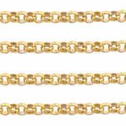 Fornituras acero inox jasseron 2mm Dorado