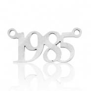 Colgantes/entrepieza de Acero Inox año 1985 Plateado