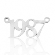 Colgantes / entrepieza de Acero Inox año 1987 Plateado