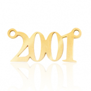 Colgantes / entrepieza de Acero Inox año 2001 Dorado