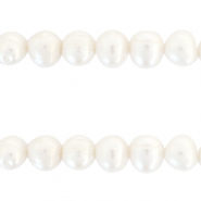 BQ Perlas de agua dulce redondas 9-10mm Blanco natural