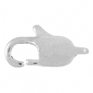 Fornituras Acero inox mosquet&oacute;n 9mm Plateado