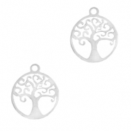 Colgantes Acero Inox árbol de la vida Plateado