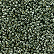 Abalorios Miyuki Delica's 11/0 Duracoat galvanized steel green DB-2512
