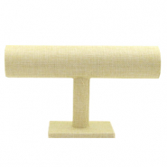 Expositor de joyería en lino para pulseras Marrón