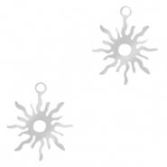 Colgantes Acero Inox sol Plateado