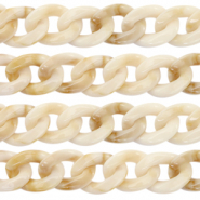 Cadena acr&iacute;lico 22mm Beige
