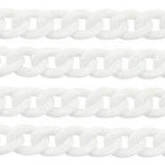 Cadena acr&iacute;lico 19mm Blanco