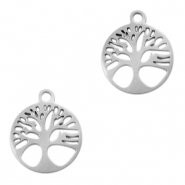 Colgantes acero inox árbol de la vida Plateado