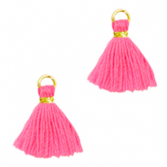 Borlas 1cm Dorado-rosa ne&oacute;n