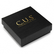 Cajitas de joyer&iacute;a C.U.S&reg; 10x10cm Negro-dorado