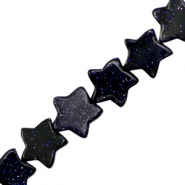 Piedras naturales estrella glitter Azul medianoche