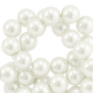 Perlas de cristal 4mm Blancuzco