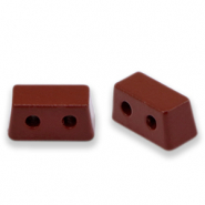 Abalorios Tile rect&aacute;ngulo Marr&oacute;n barrica