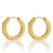 Pendientes Acero Inox criolla 16mm Dorado