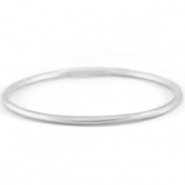 Pulsera imitaci&oacute;n Pan de Oro 3mm talla L Plateado