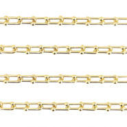 Fornituras met&aacute;licas DQ cadena jasseron eslab&oacute;n 6mm Dorado (sin n&iacute;quel)