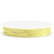 Hilo macramé trenzado 1mm Amarillo dorado metálico