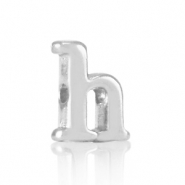 Abalorios letras metálicos DQ H Plata vieja (sin níquel)