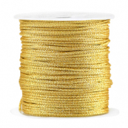 Hilo macramé trenzado 1mm Dorado metálico