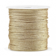 Hilo macramé trenzado 1mm Champagne metálico