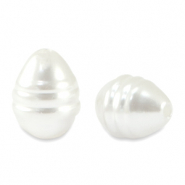Imitación de perlas de agua dulce Blanco