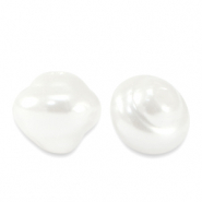 Imitación de perlas de agua dulce Blanco